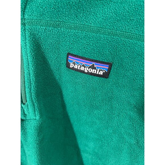 Patagonia XS Green Fleece Quarter-Zip Pullover For Women - Picture 2 of 7